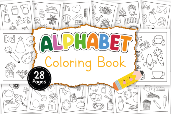 Download ABC Coloring Book for Kids - 28 Pages - Premium Resources