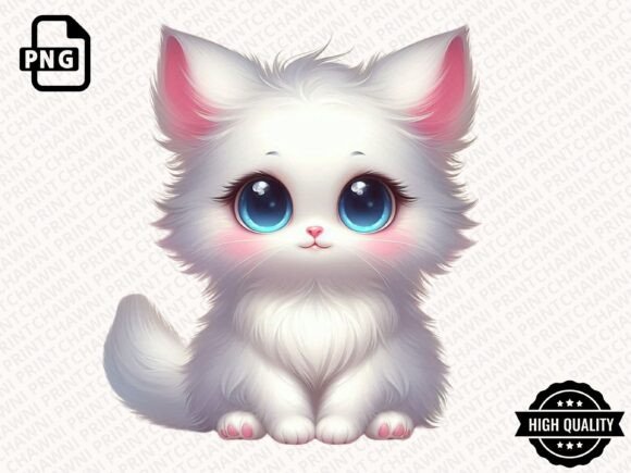 Download Watercolor Cute Kitten Clipart PNG - Cute kitten clipart Collection