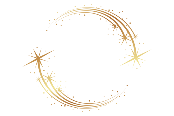 Download Glowing Stars Round Border. Sparkle Fram - Sparkle Collection