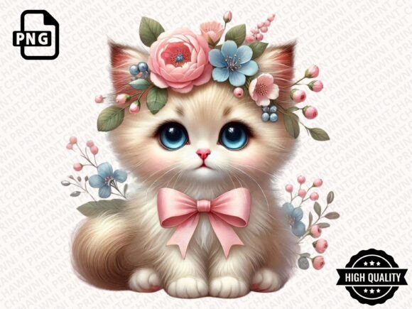 Download Watercolor Cute Kitten Clipart PNG - Cute kitten clipart Collection
